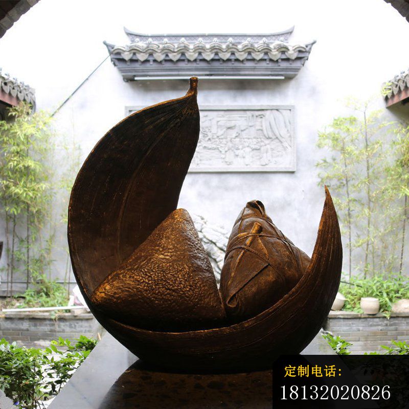 铸铜粽子雕塑_800*800