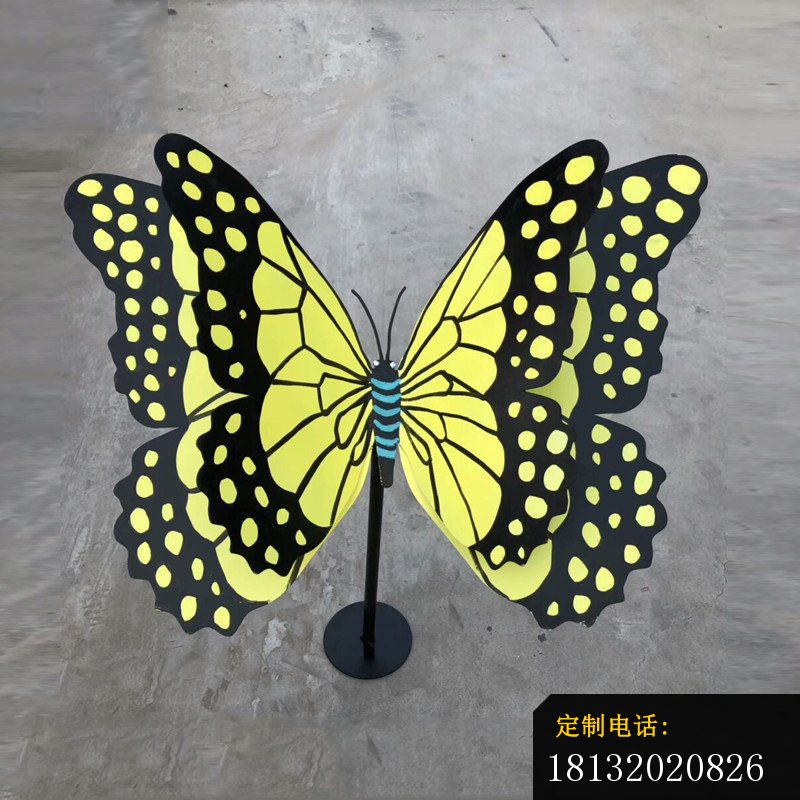 喷漆工艺不锈钢彩色蝴蝶雕塑 (2)_800*800