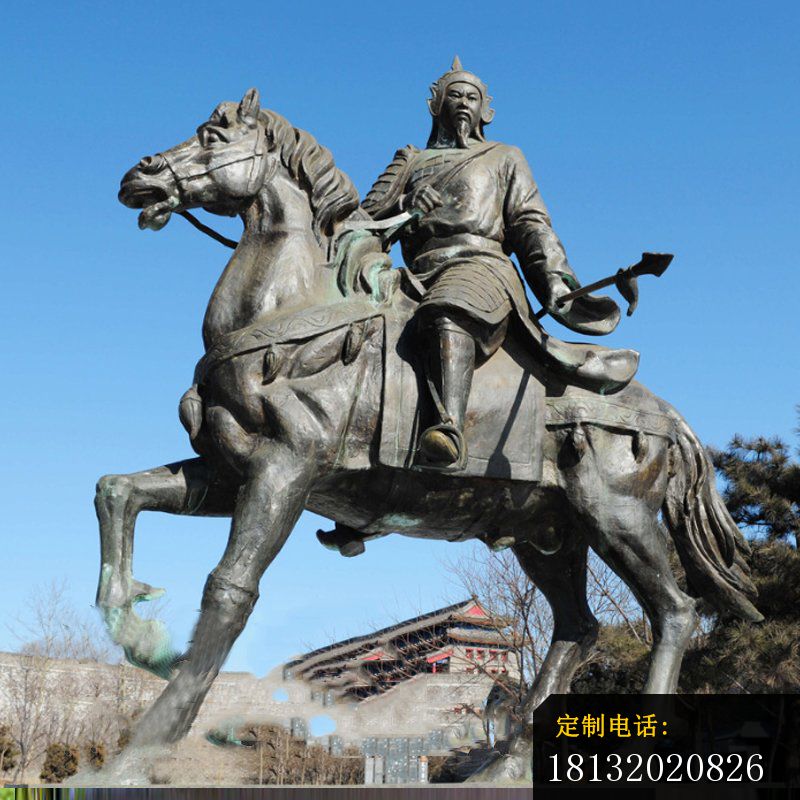 古代名将赵云铜雕_800*800