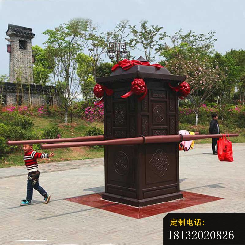 景区迎亲花轿铜雕_800*800