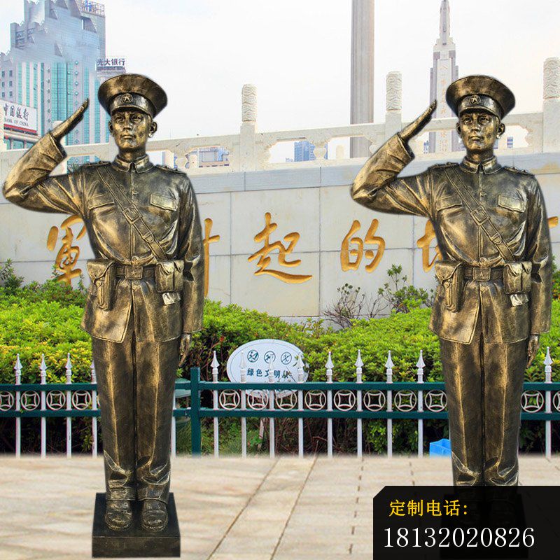 保家卫国红军铜雕 (2)_800*800