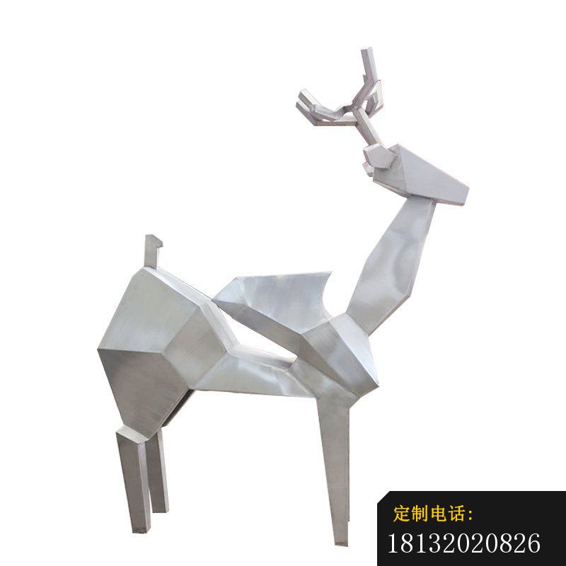 几何鹿不锈钢雕塑_800*800