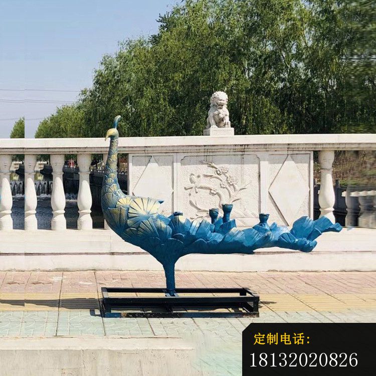 公园青铜孔雀雕塑 (1)_750*750