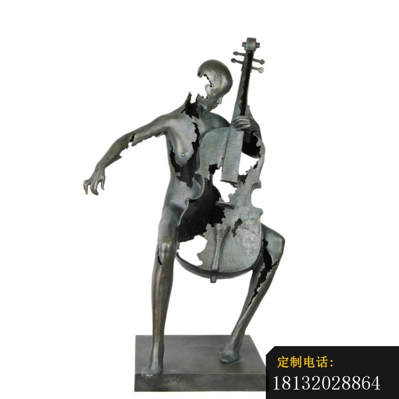 不锈钢创意抽象音乐人物雕塑_800*800