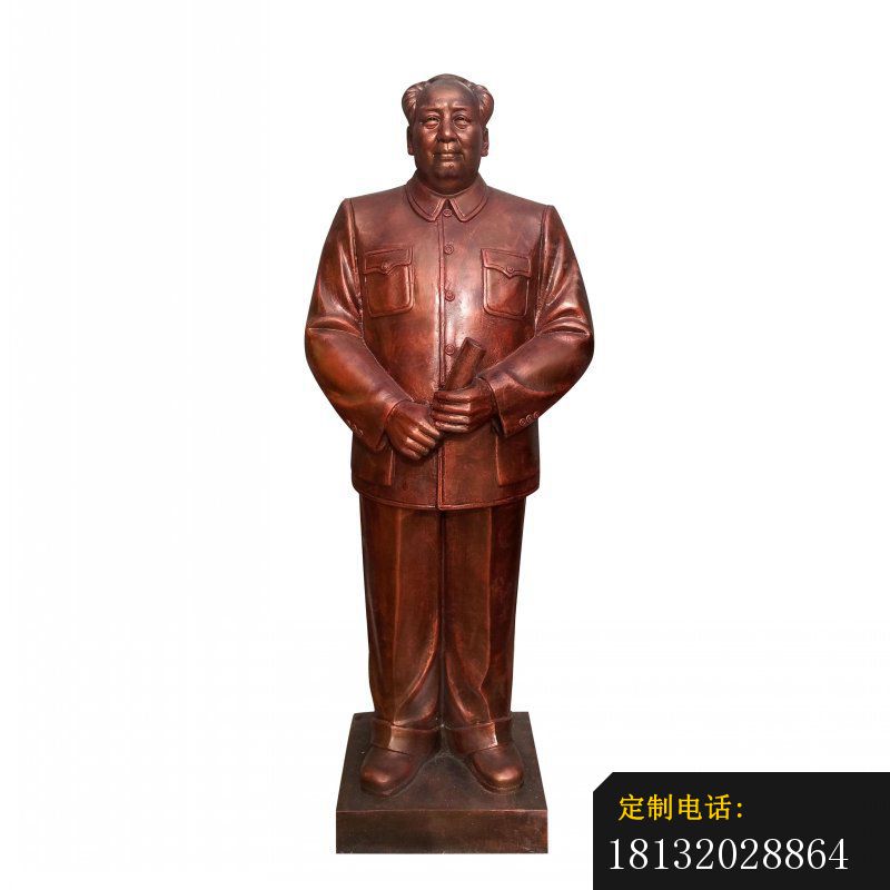 紫铜毛泽东雕塑_800*800