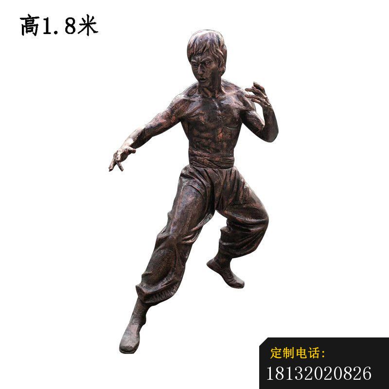 武术宗师李小龙铜雕_800*800