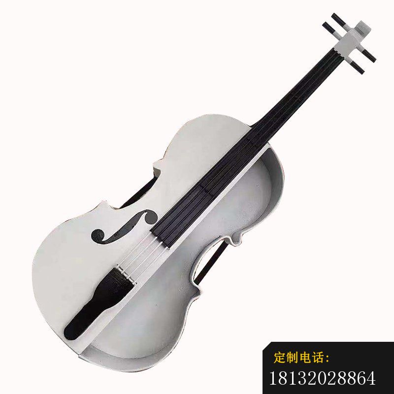 不锈钢抽象提琴雕塑_800*800