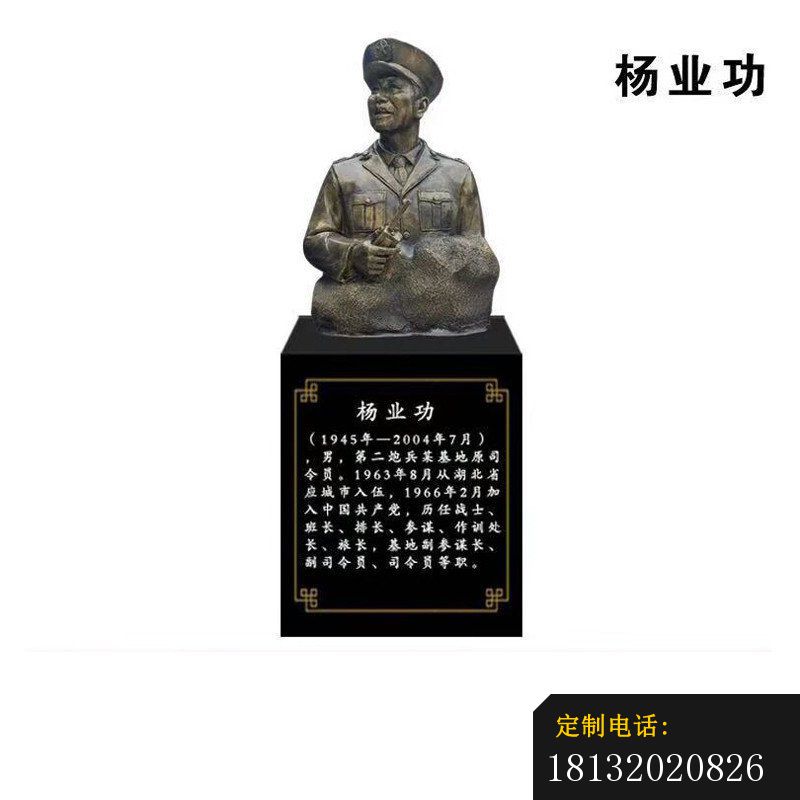 杨业功半身像铜雕_800*800