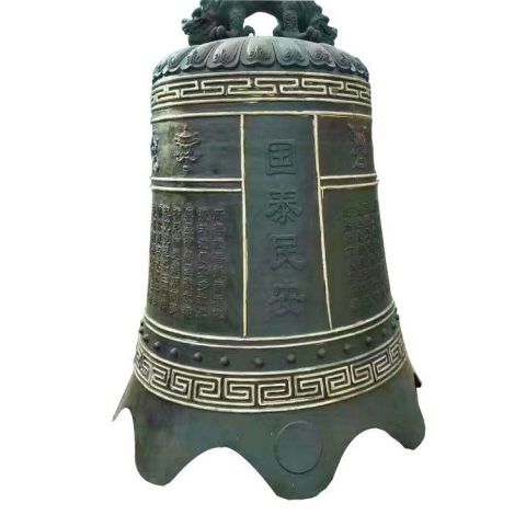 国泰民安铜雕钟