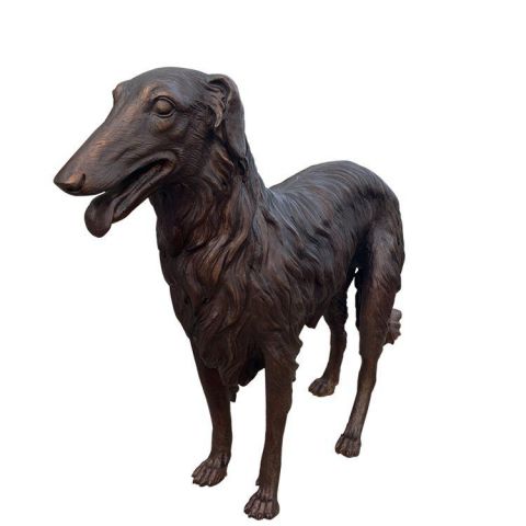 公园动物铜雕狗