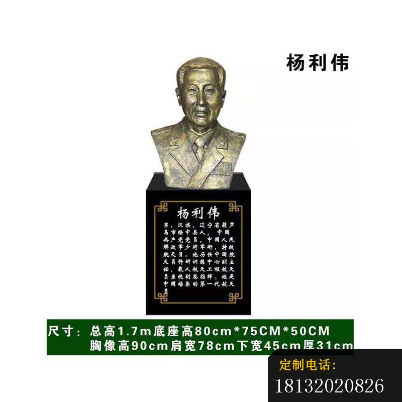 航天员杨利伟胸像铜雕_800*800