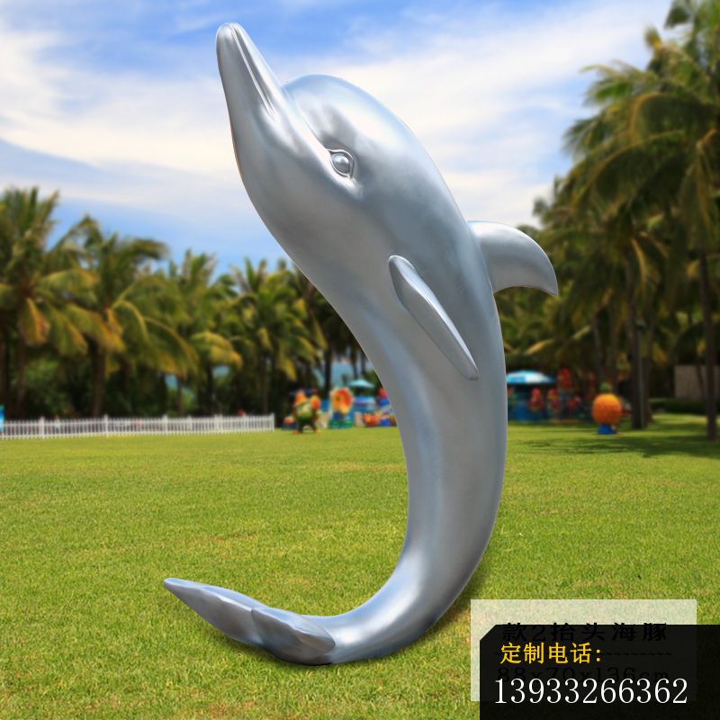 不锈钢海豚雕塑 (1)_800*800