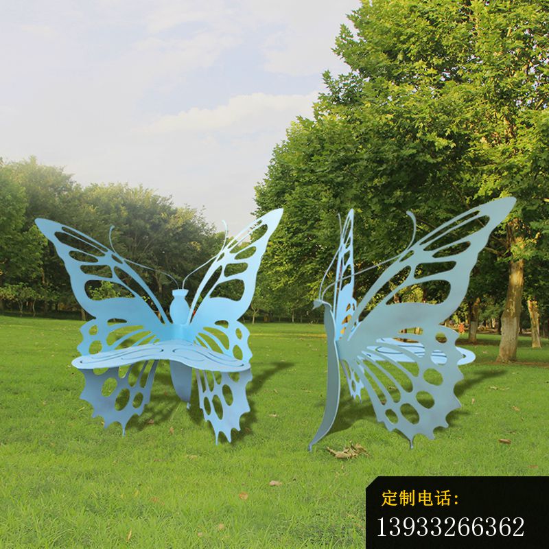 不锈钢蝴蝶镂空球座椅雕塑 (2)_800*800