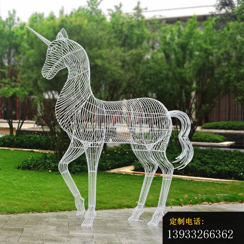 不锈钢拉丝景观马雕塑 (3)_800*800