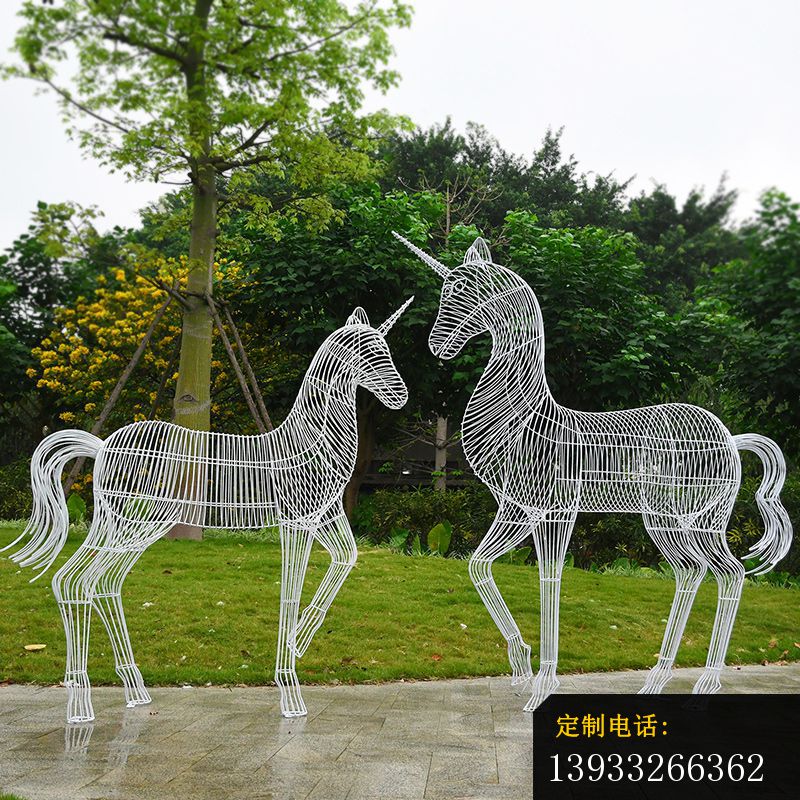 不锈钢拉丝景观马雕塑 (2)_800*800