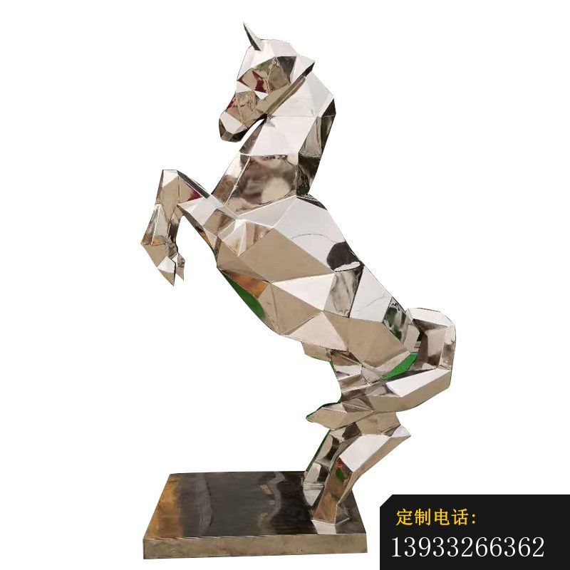 不锈钢抬腿动物马雕塑_800*800