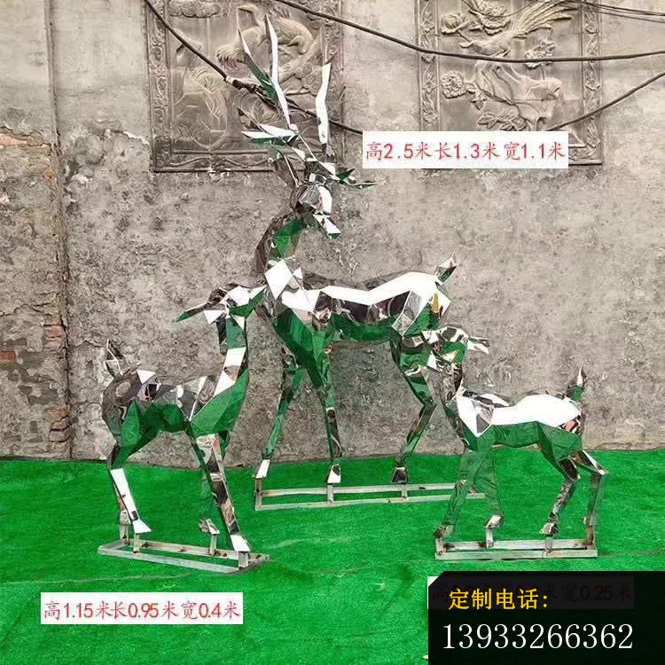 不锈钢花园小鹿雕塑 (2)_750*750