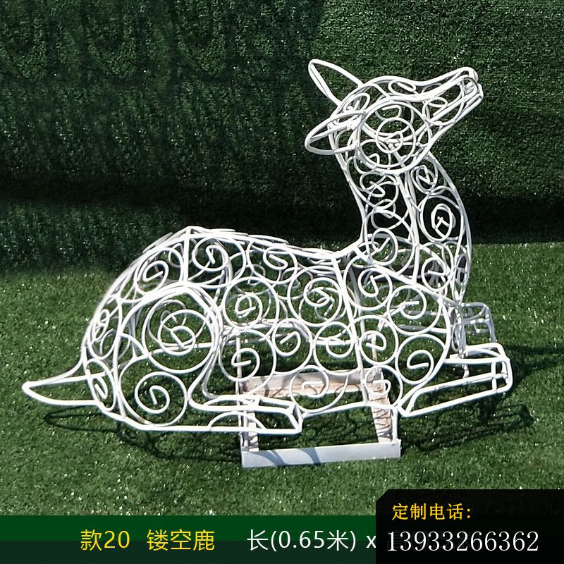 不锈钢铁艺小鹿雕塑 (2)_800*800