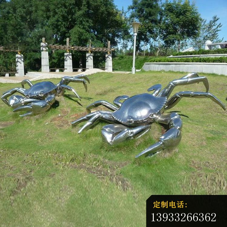 不锈钢螃蟹雕塑_750*750