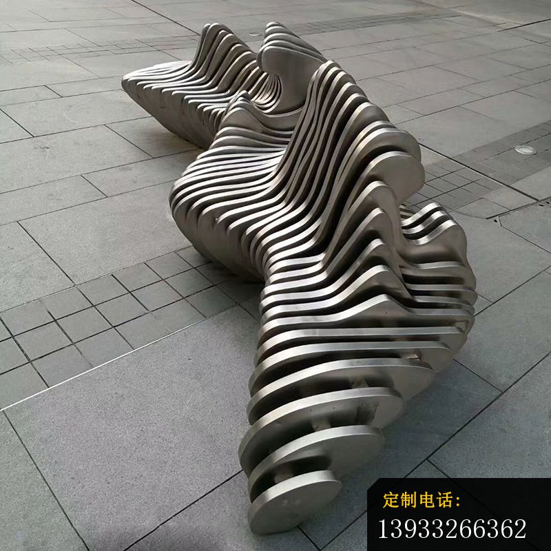 不锈钢假山座椅雕塑 (1)_800*800