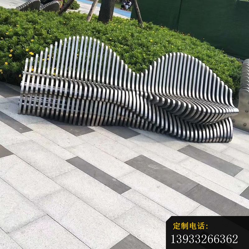 不锈钢假山座椅雕塑 (2)_800*800