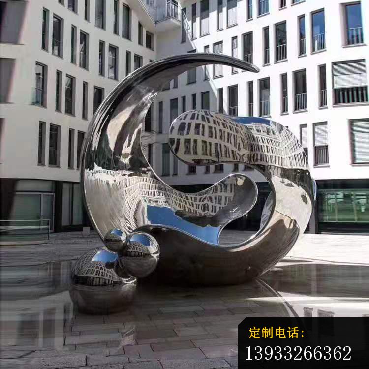 不锈钢广场抽象雕塑_750*750