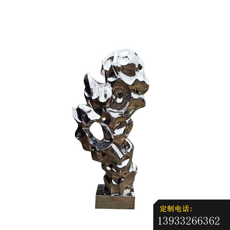 不锈钢抽象太湖石雕塑_800*800