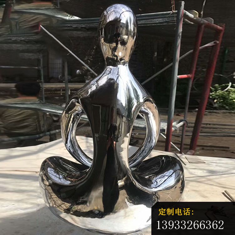 不锈钢抽象人物雕塑 (2)_750*750