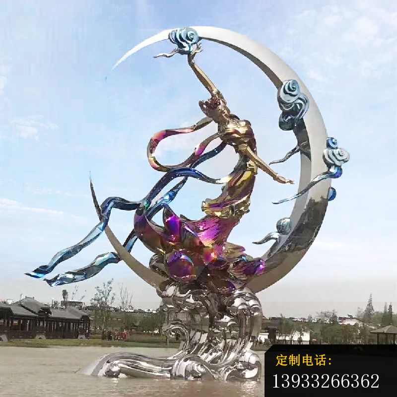 不锈钢嫦娥奔月雕塑 (2)_800*800