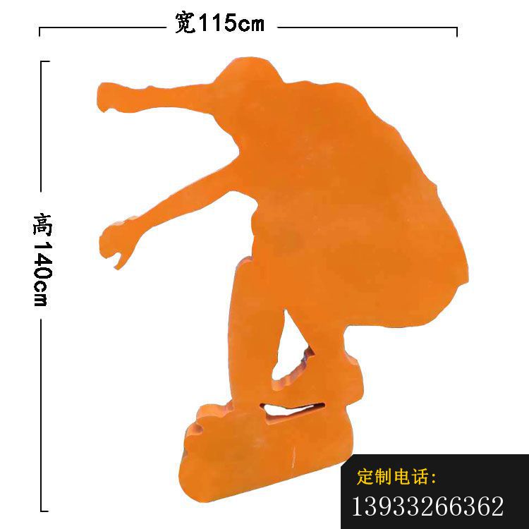不锈钢滑冰运动雕塑_750*750