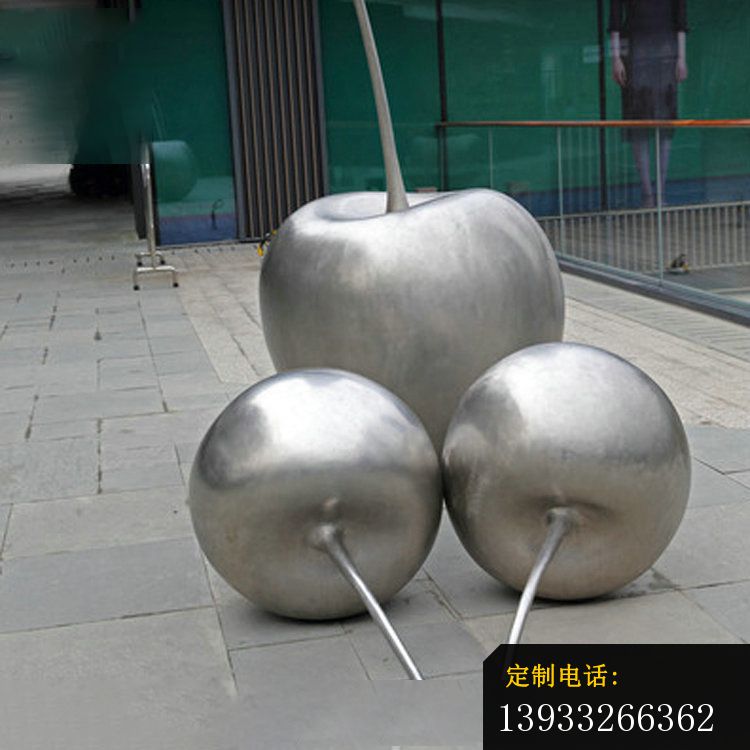 不锈钢金属苹果雕塑_750*750
