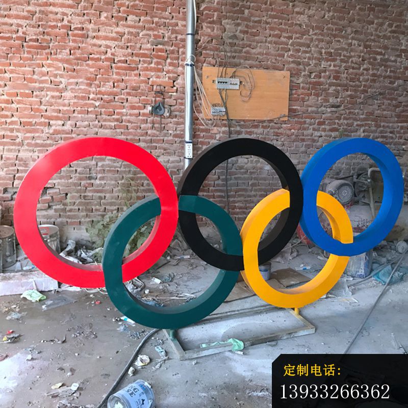 五环雕塑，不锈钢奥运标志雕塑_800*800