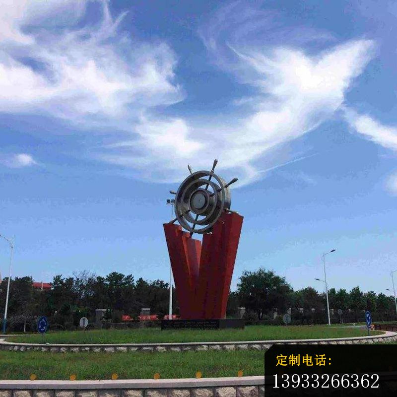 不锈钢船舵雕塑 (1)_800*800