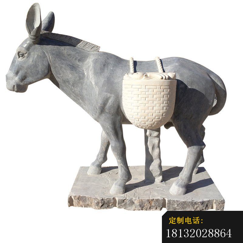青石驴雕塑（1）_800*800