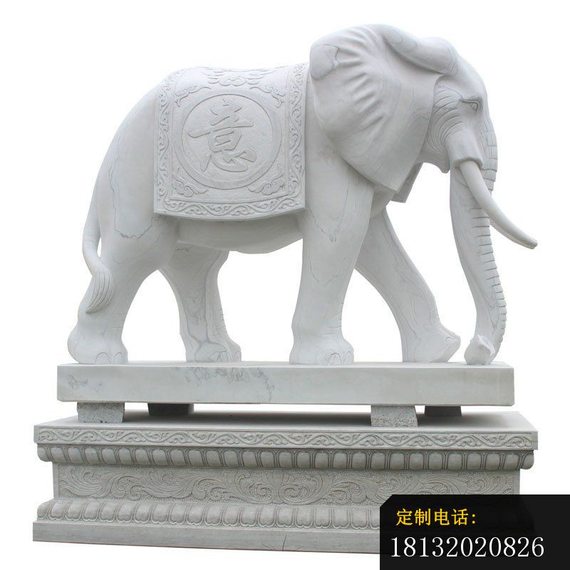 大理石如意大象雕塑 (2)_800*800