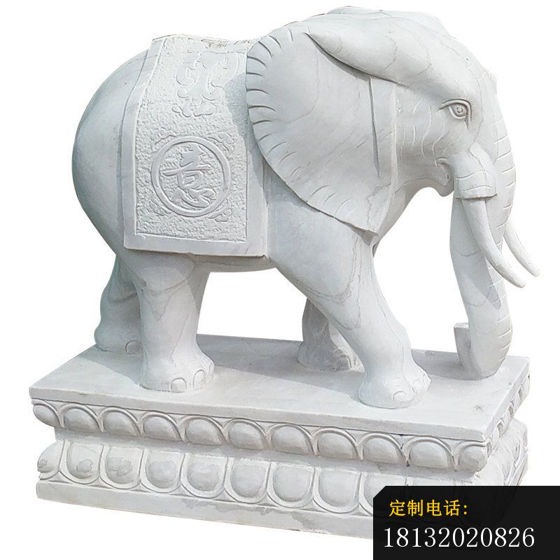 大理石如意大象雕塑 (1)_800*800
