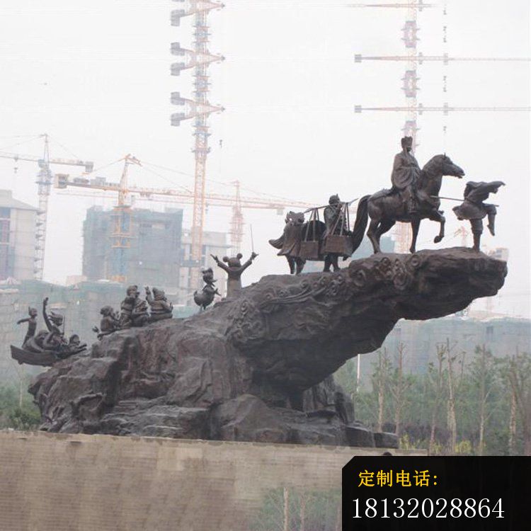 游乐园唐僧师徒四人铜雕_750*750
