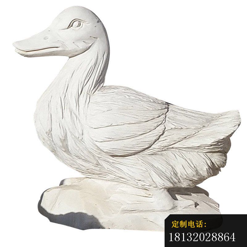 大理石鸭子雕塑 (2)_800*800