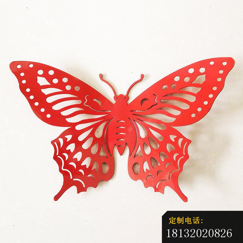 不锈钢镂空彩色蝴蝶雕塑_800*800