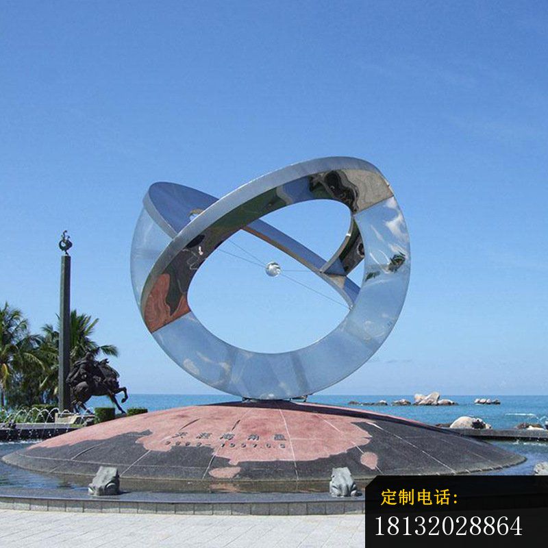 景区镜面不锈钢抽象艺术雕塑_800*800