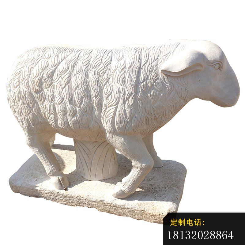 大理石羊雕塑_800*800