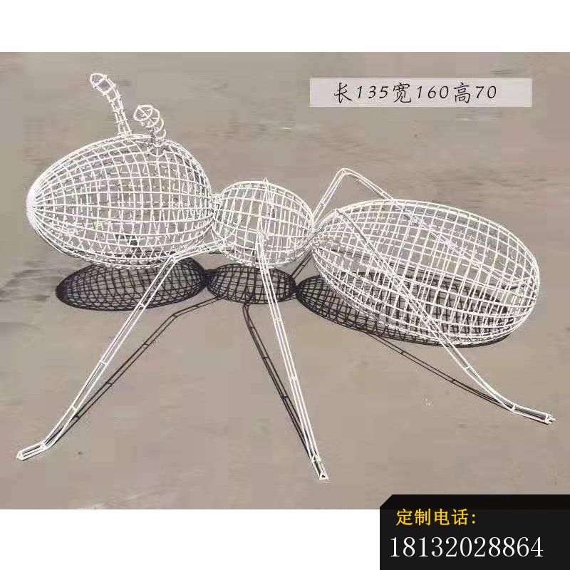 不锈钢镂空蚂蚁雕塑_800*800