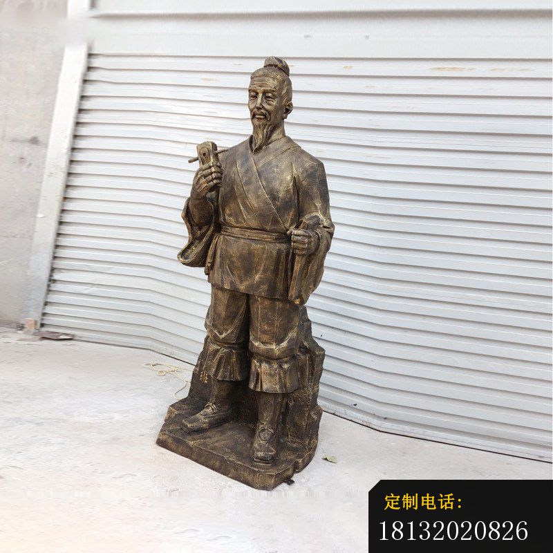 鲁班祖师铜雕_800*800