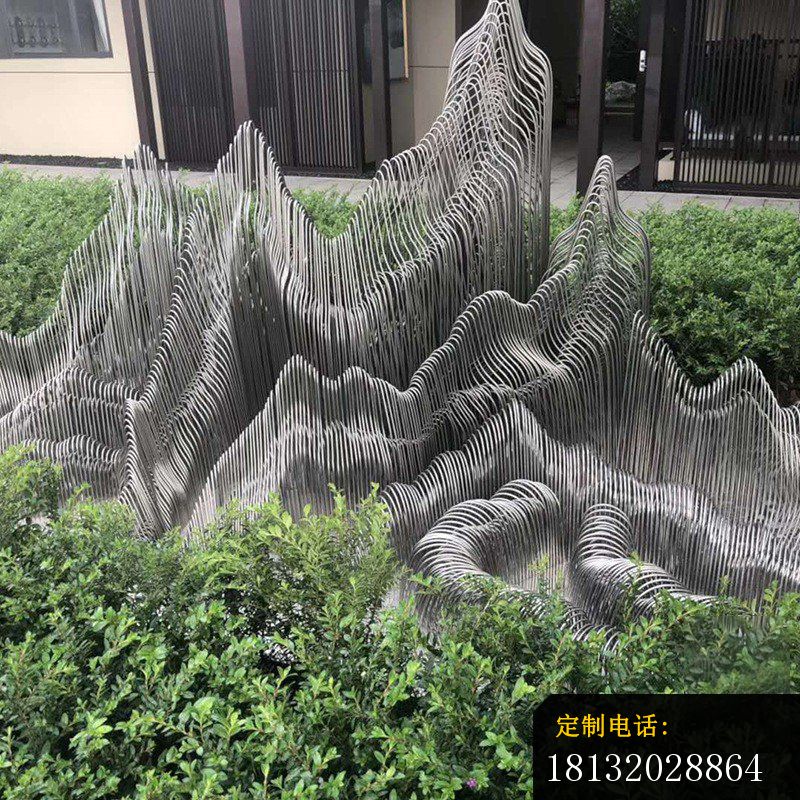 不锈钢镂空假山雕塑_800*800