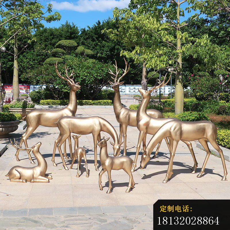 公园群鹿铜雕（1）_800*800