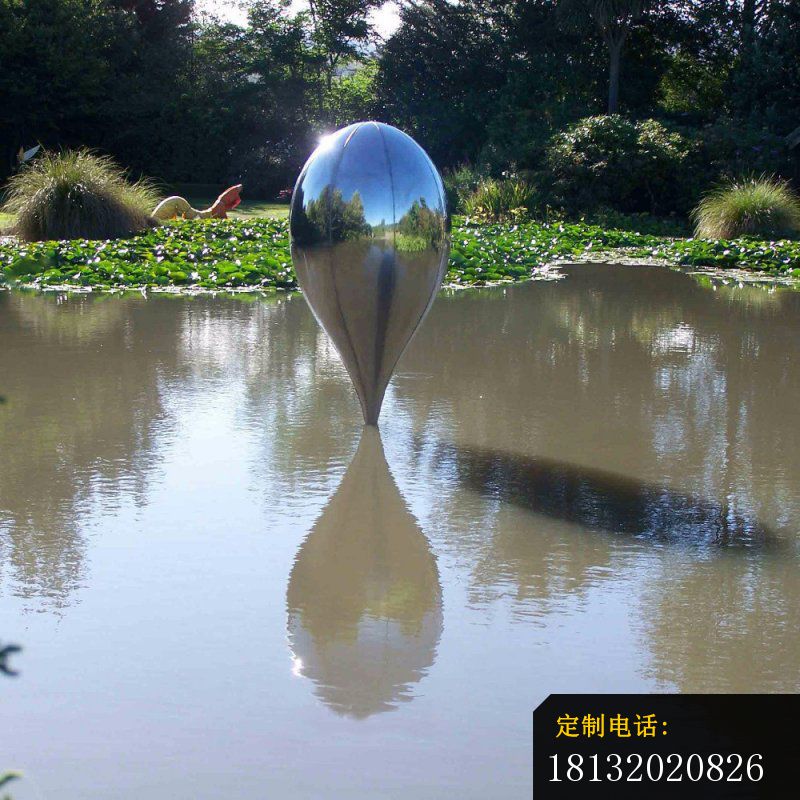 镜面不锈钢抽象水滴雕塑（2）_800*800