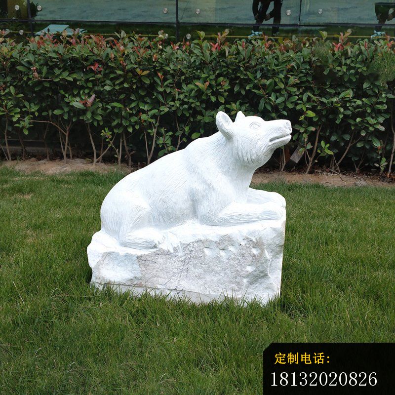 公园动物石雕熊_800*800
