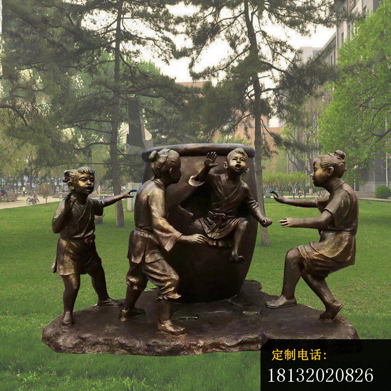 司马光砸缸历史铜雕_800*800