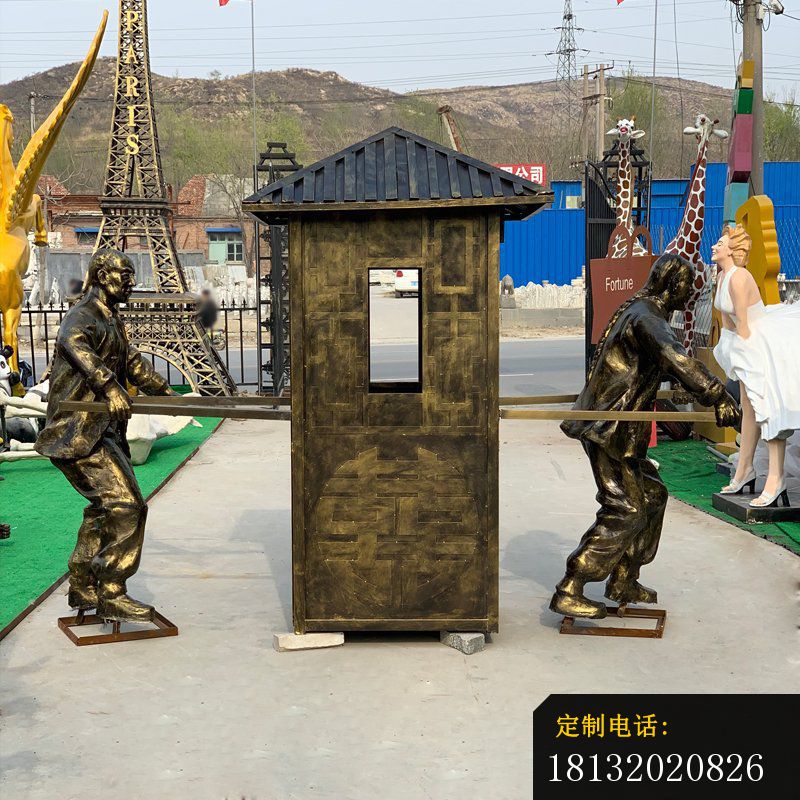 抬花轿民俗人物铜雕 (3)_800*800