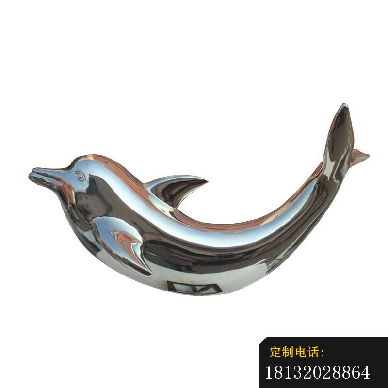 公园镜面不锈钢海豚雕塑_800*800